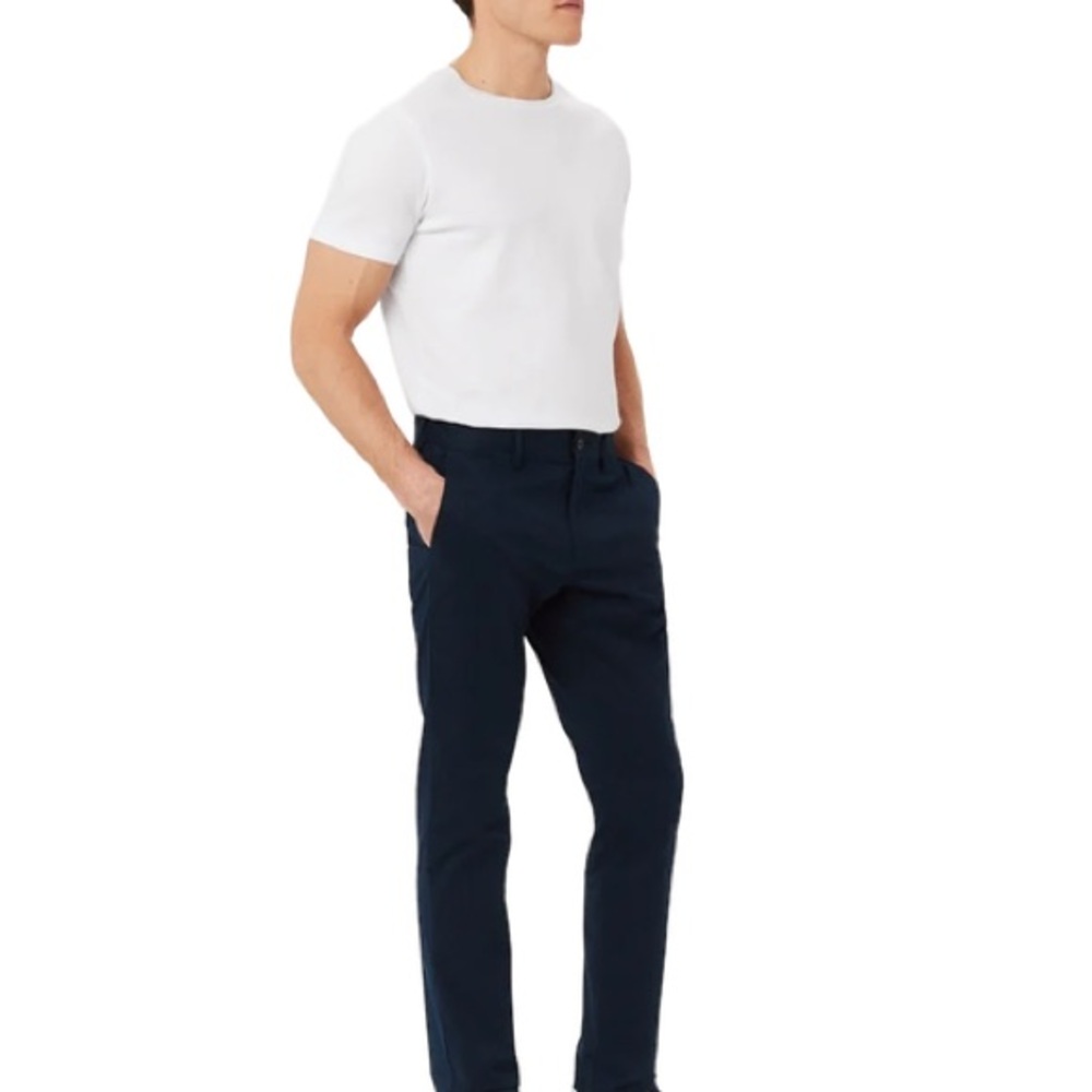 Frank And Oak The Brunswick Slim Chino Pant in Deep Blue